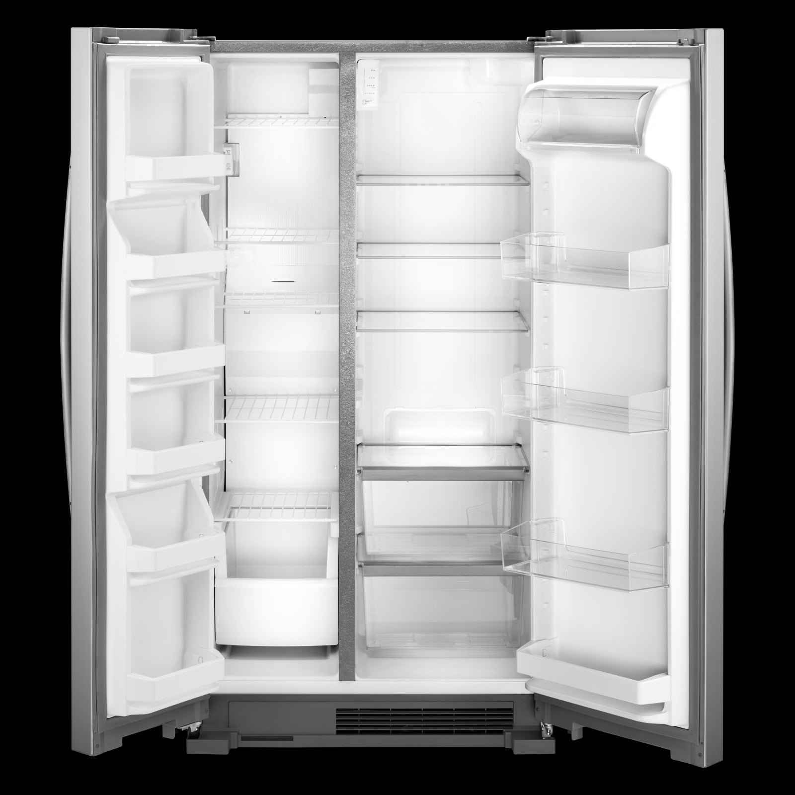 Whirlpool 35.88" 25 Cu. Ft. Monochromatic Stainless Steel Side-by-Side Refrigerator - WRS315SNHM
