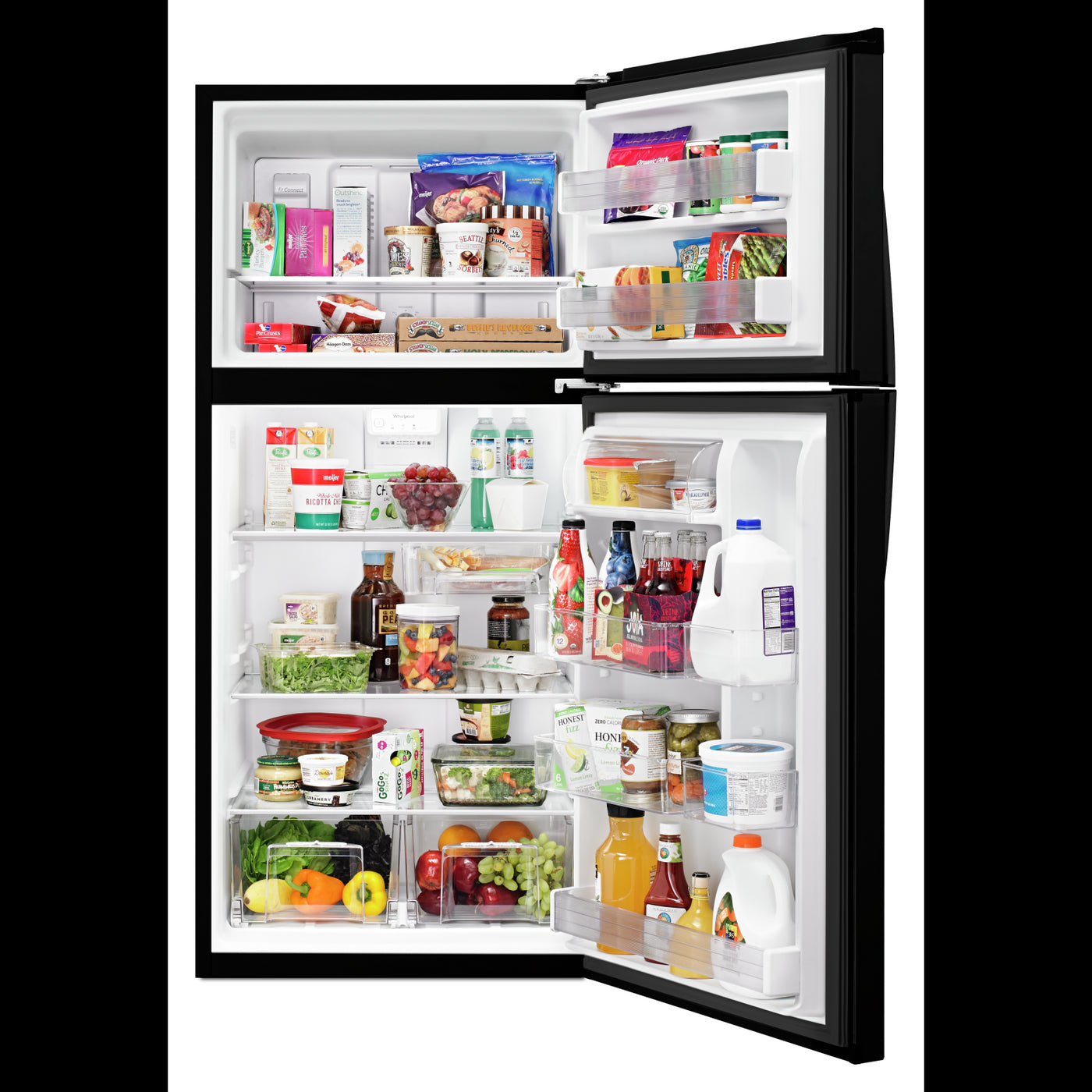 Whirlpool Black Top-Freezer Refrigerator (19.2 Cu. Ft.) - WRT549SZDB