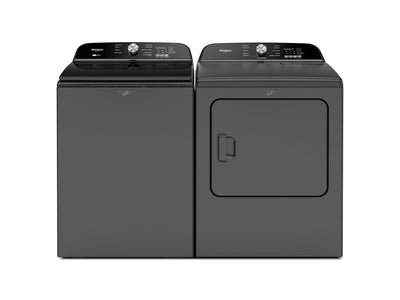 Whirlpool Volcano Black Top Load Washer (6.1 Cu Ft) & Volcano Black Gas Dryer (7.00 Cu Ft) - WTW6157PB/WGD6150PB