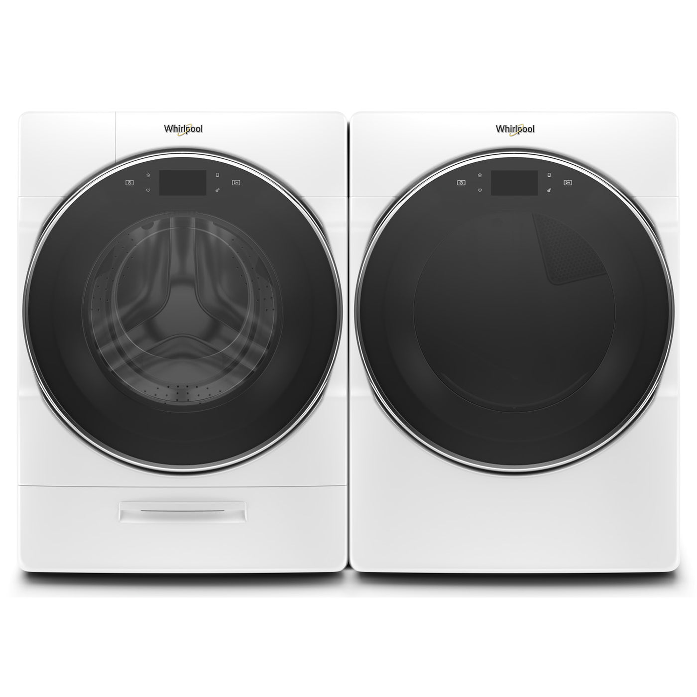 Whirlpool White Front-Load Washer (5.8 cu. ft.) & Gas Dryer (7.4 cu. ft.) - WFW9620HW/WGD9620HW