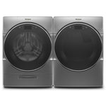 Whirlpool Chrome Shadow Front-Load Washer (5.8 cu. ft.) & Electric Dryer (7.4 cu. ft.) - WFW9620HC/YWED9620HC
