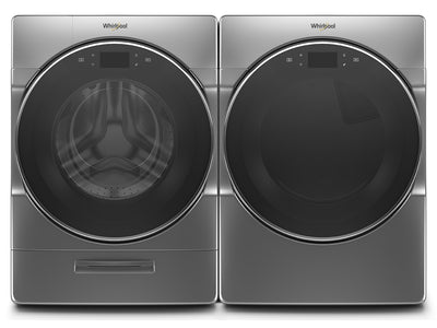 Whirlpool Chrome Shadow Front-Load Washer (5.8 cu. ft.) & Electric Dryer (7.4 cu. ft.) - WFW9620HC/YWED9620HC