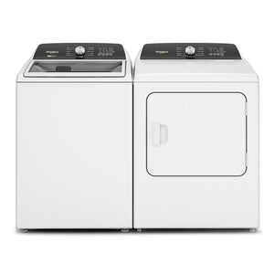 Whirlpool White Top-Load Washer (5.4 cu. ft.) & Steam Gas Dryer (7.0 cu. ft.) - WTW5057LW/WGD5050LW