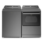 Whirlpool Chrome Shadow Top-Load Washer (6.0 cu. ft.) & Smart Electric Dryer (7.4 cu. ft.) - WTW8127LC/YWED7120HC