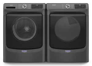Maytag Volcano Black Front-Load Washer (5.2 cu. ft.) & Gas Dryer (7.3 cu. ft.) - MHW5630MBK/MGD5630MBK