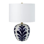 Reese Table Lamp - White/Navy