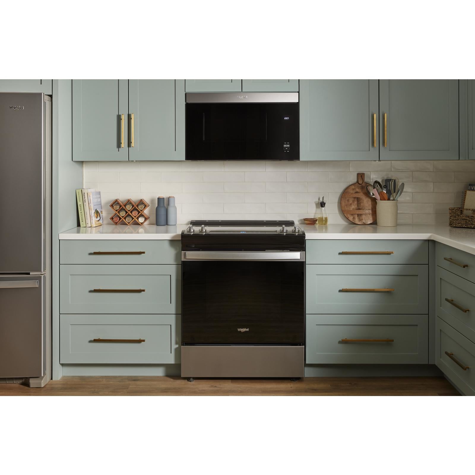 Whirlpool Fingerprint Resistant Stainless Steel Over-the-Range Microwave (1.10 Cu Ft) - YWMMF5930PZ