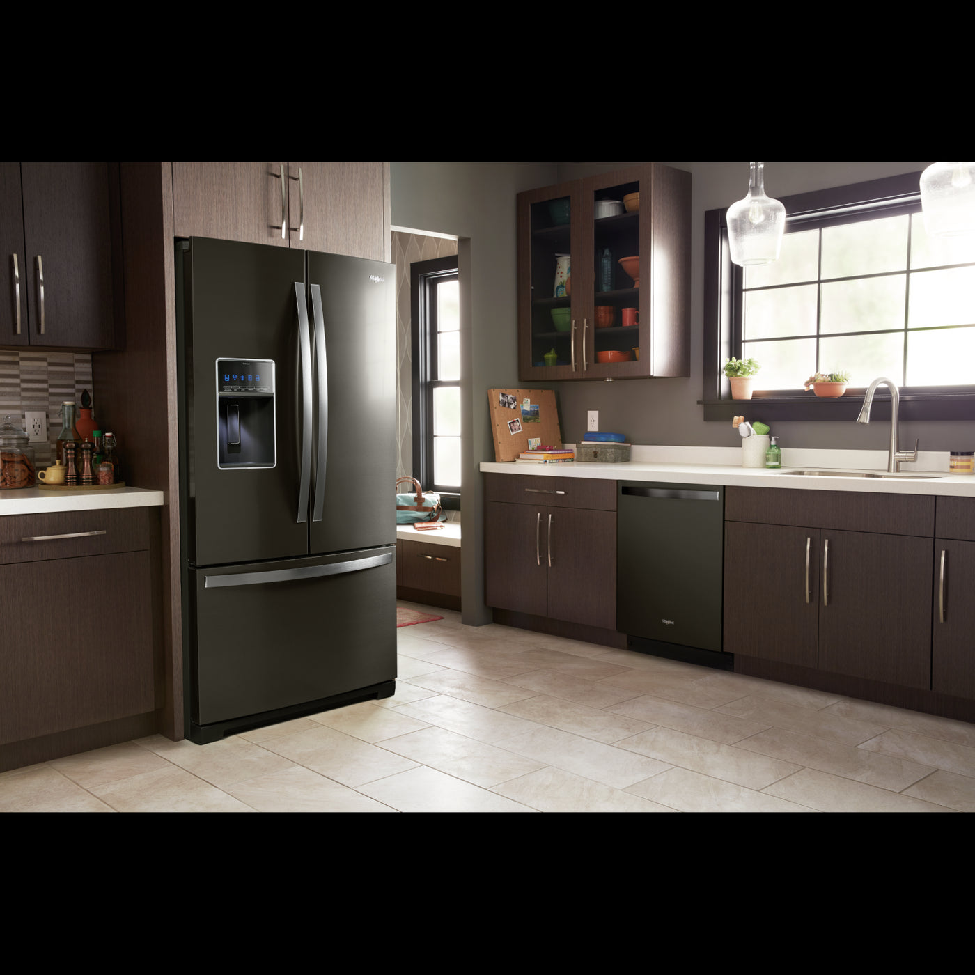 Whirlpool Black Stainless Steel French Door Refrigerator (27 Cu. Ft.) - WRF767SDHV