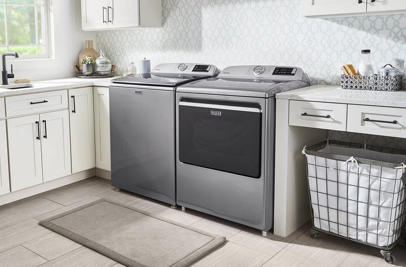 Maytag Metallic Slate Smart TopLoad Washer (5.4 cu. ft.) & Electric