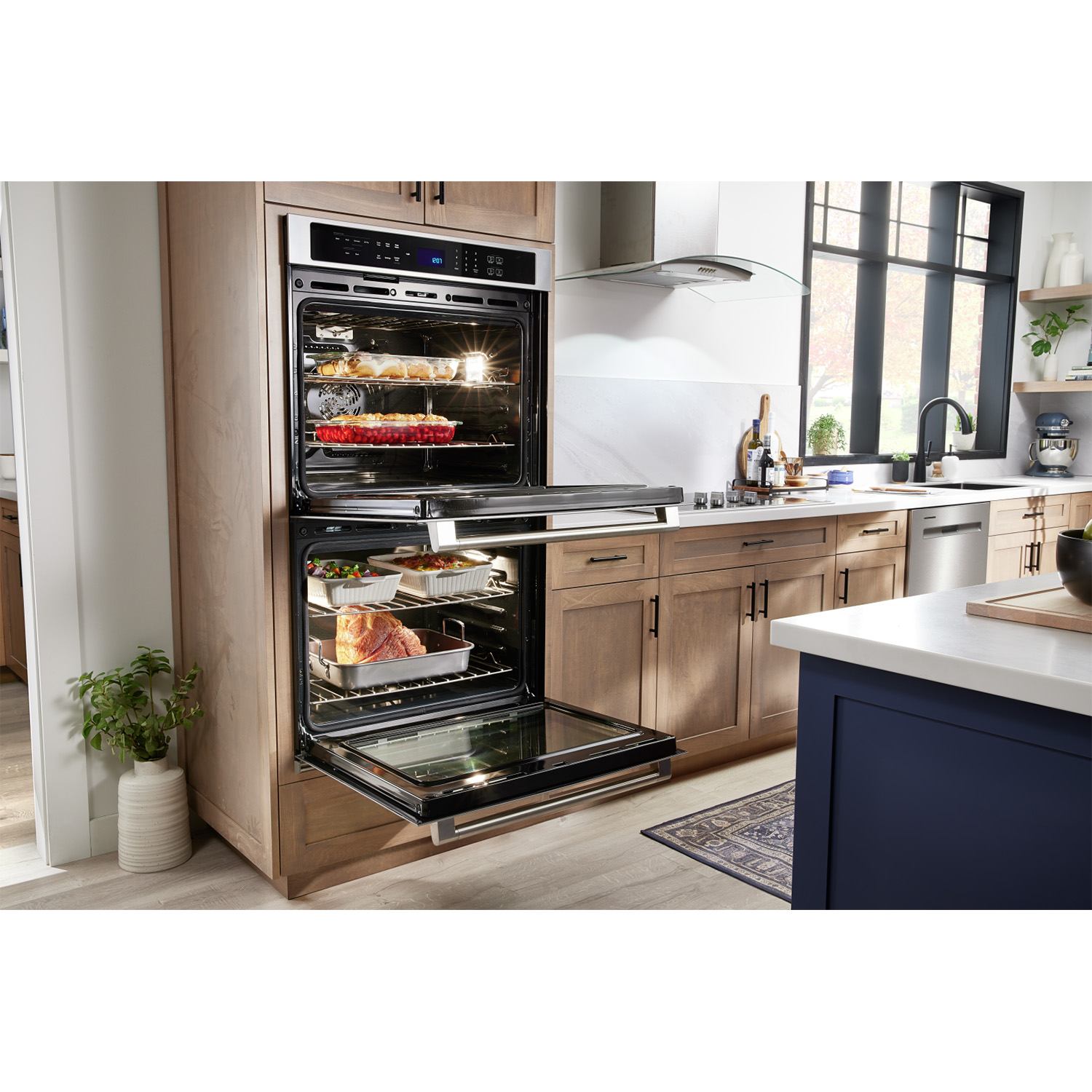 Maytag Fingerprint Resistant Stainless Steel Double Wall Oven (10.00 Cu Ft) - MOED6030LZ