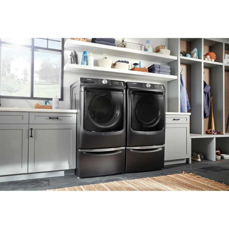 Maytag Volcano Black FrontLoad Washer (5.2 cu. ft.) & Electric Dryer