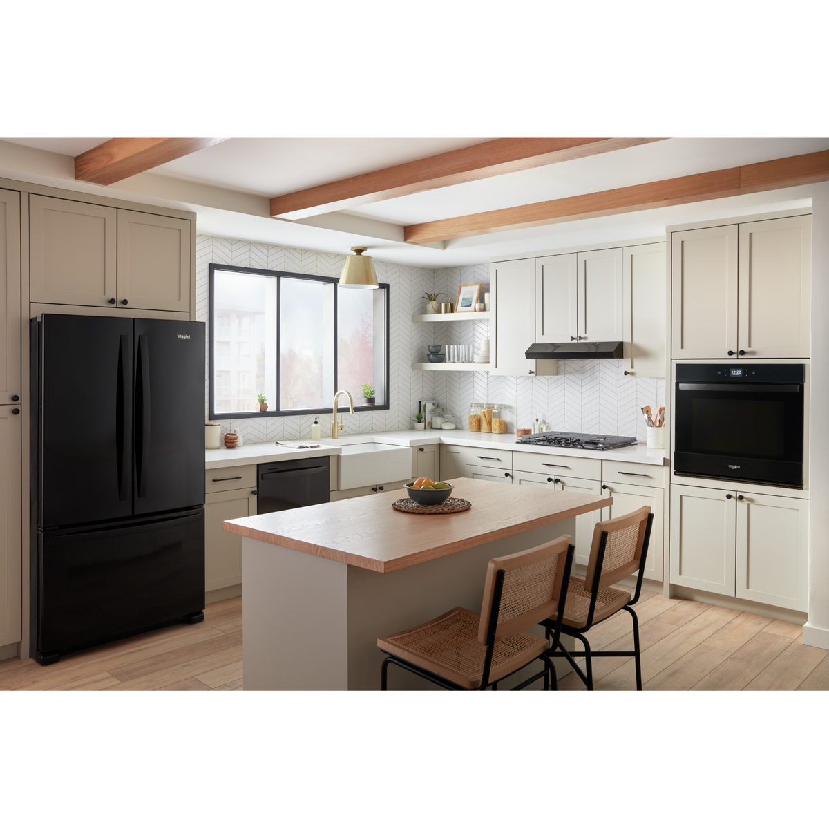 Whirlpool Black French Door Refrigerator (25 Cu. Ft.) - WRF535SWHB