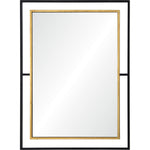 Dinsmore Mirror - Gold Leaf/Black