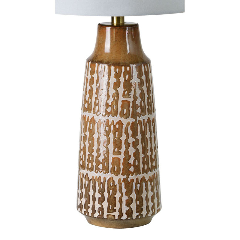 Andera Table Lamp - Brass/White