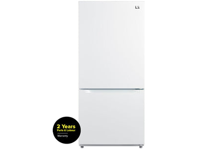 L2 White Bottom-Freezer Refrigerator (18.7 cu. ft.) - LRB19B5AWWC