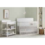 Emery Convertible Panel Crib - White
