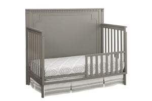 Emery Convertible Panel Crib with Toddler Guard Rail Package - Grey