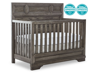 Foundry Convertible Crib - Brushed Pewter