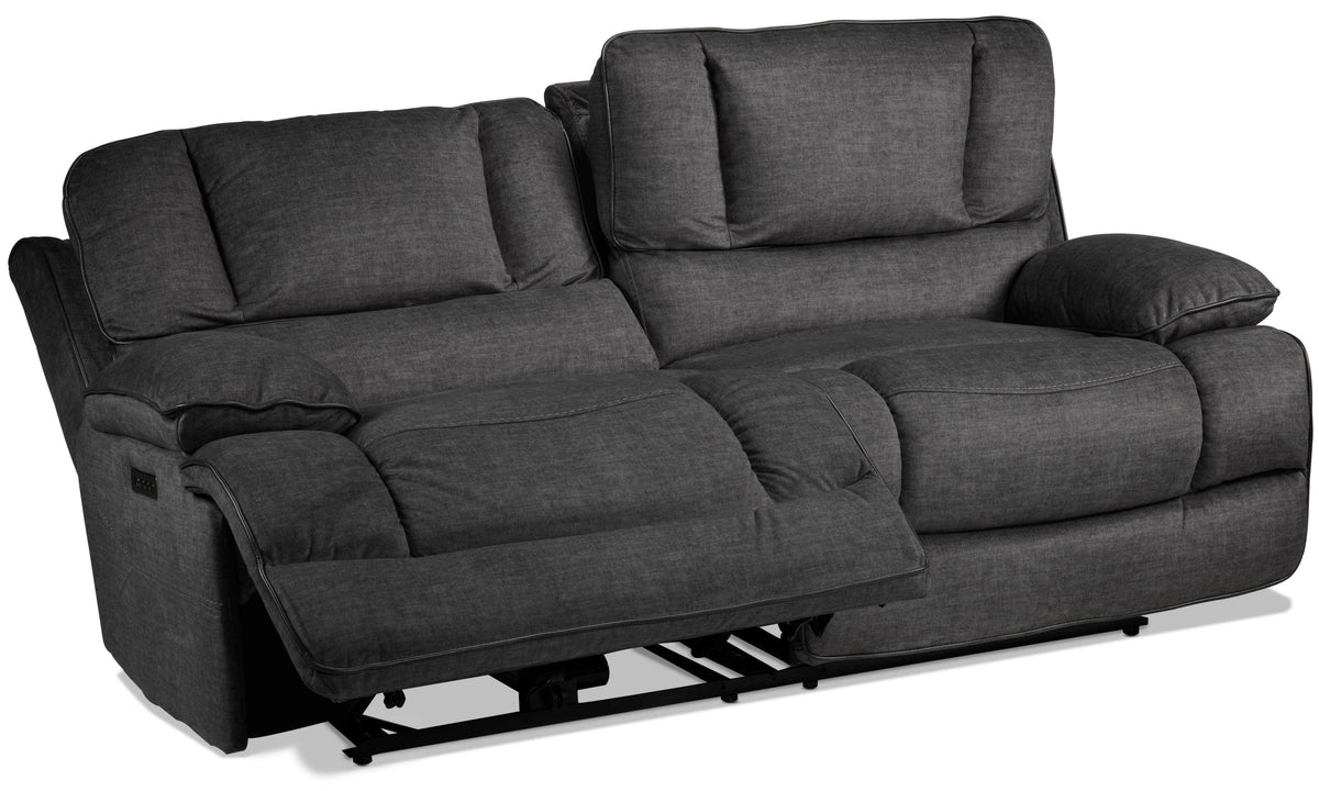 Kramer Power Reclining Sofa - Charcoal