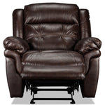 Cooper Leather Reclining Sofa and Recliner Set - Brown