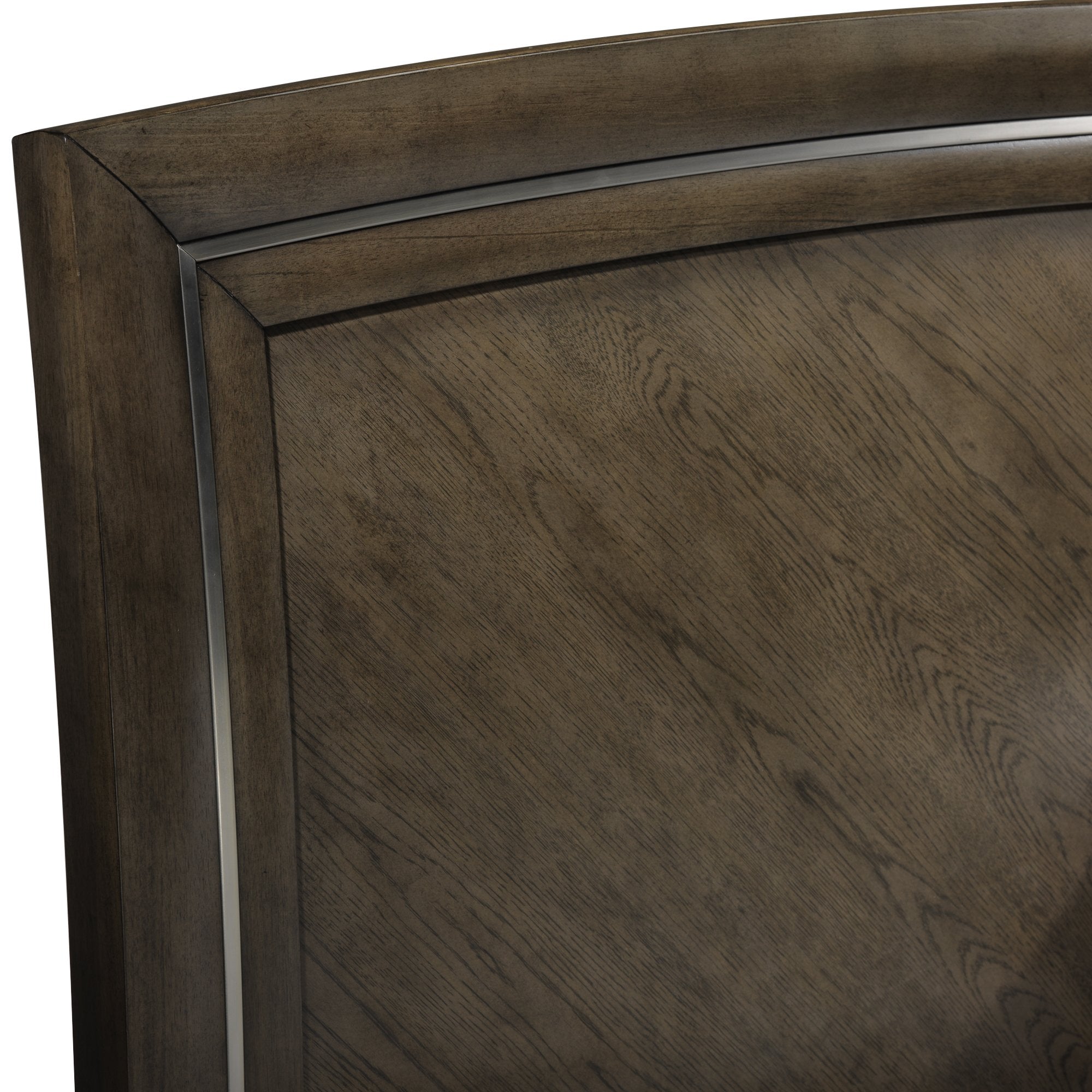 Aberdeen Sleigh Panel King Bed - Barista Oak