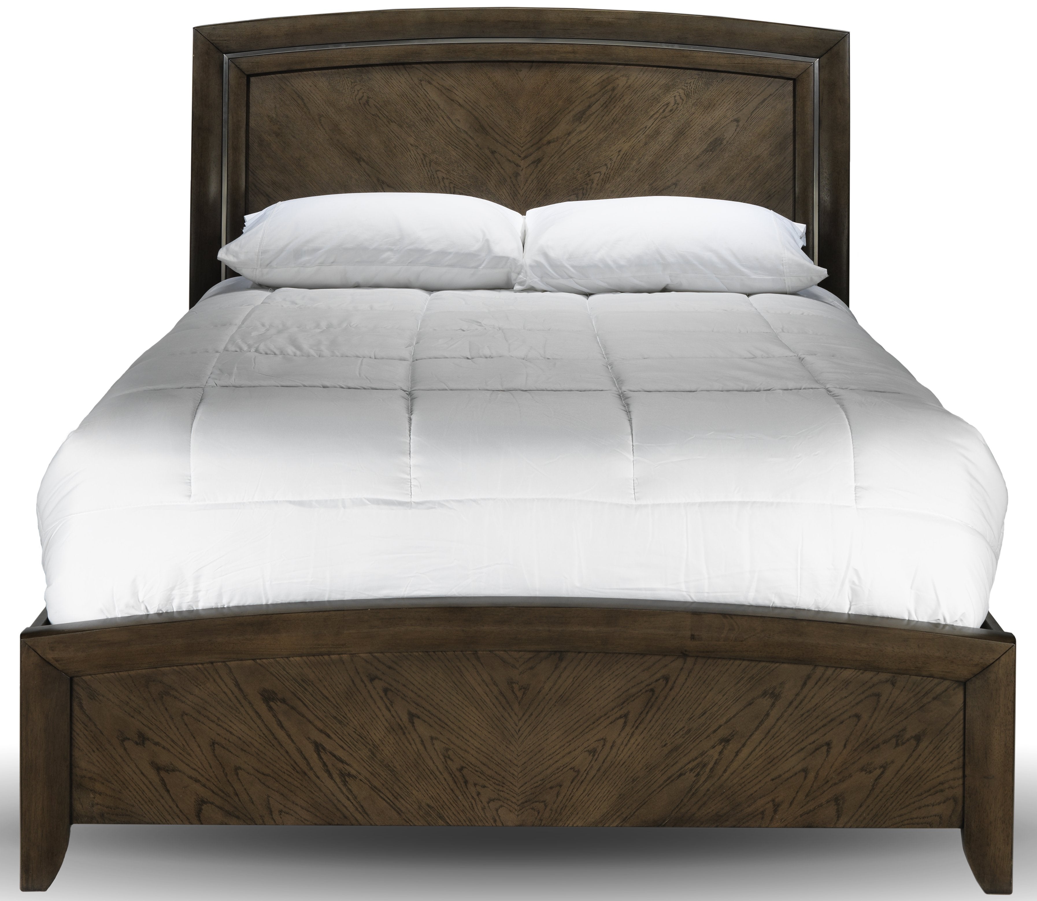 Aberdeen Sleigh Panel King Bed - Barista Oak