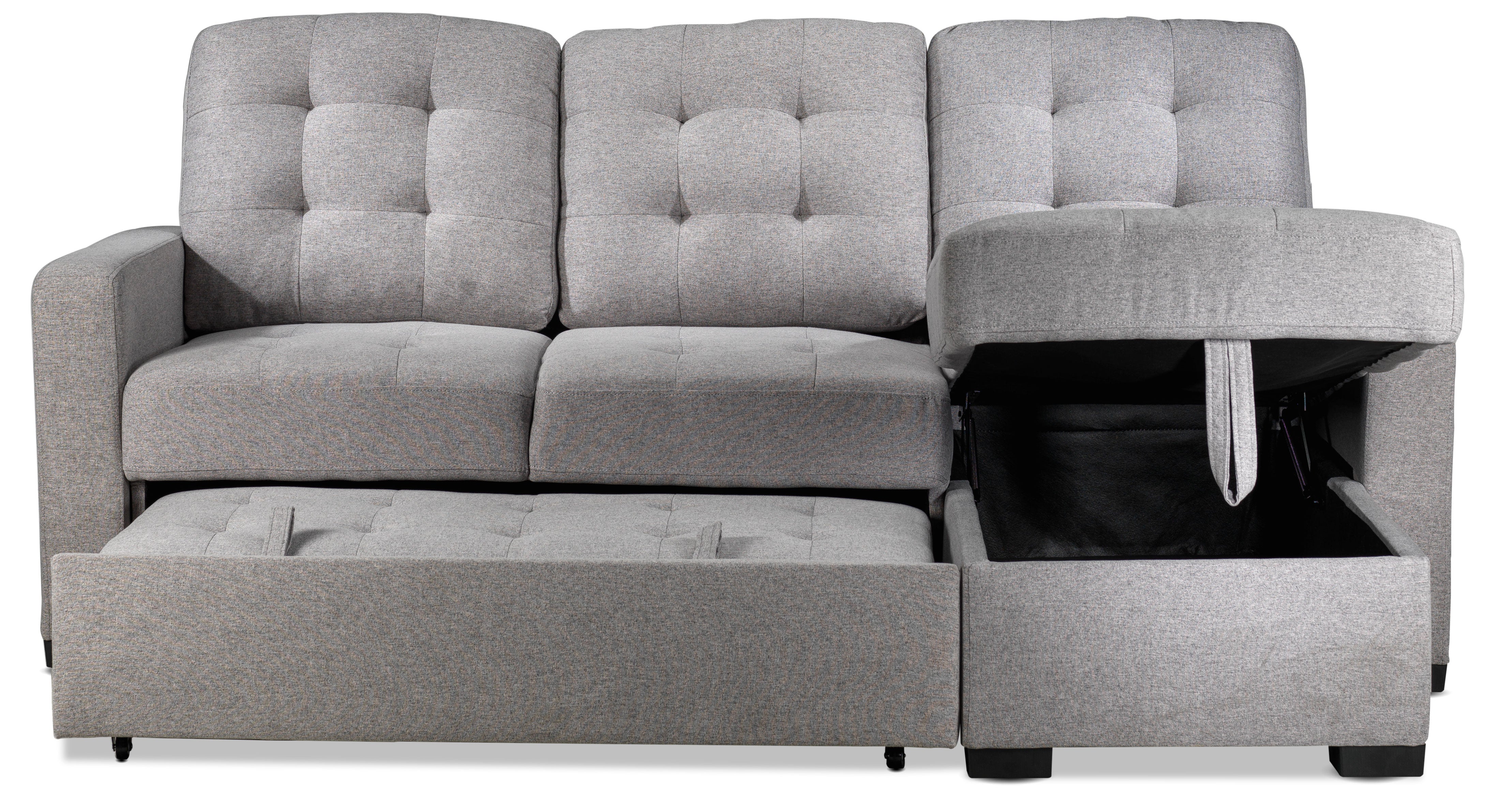 Dannery Pop-Up Sofa Bed - Light Grey