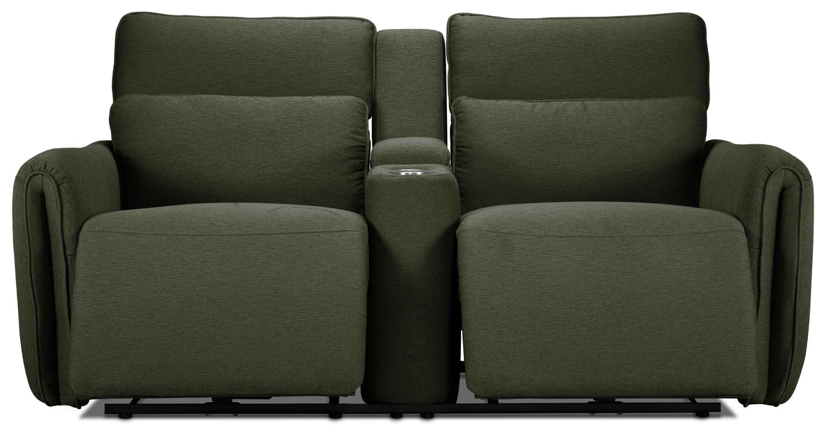 Larsen Power Reclining Loveseat - Olive