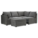 Portland 3-Piece Sectional with Left-Facing Pop-Up Bed - Grey