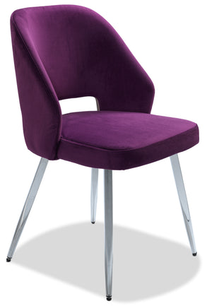 Sheen Side Chair - Aubergine