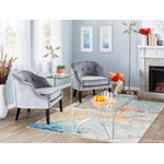 Zenn 15.75" Accent Table - Stainless Steel
