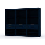 Oulu 3-Piece Open Sectional Wardrobe - Midnight Blue