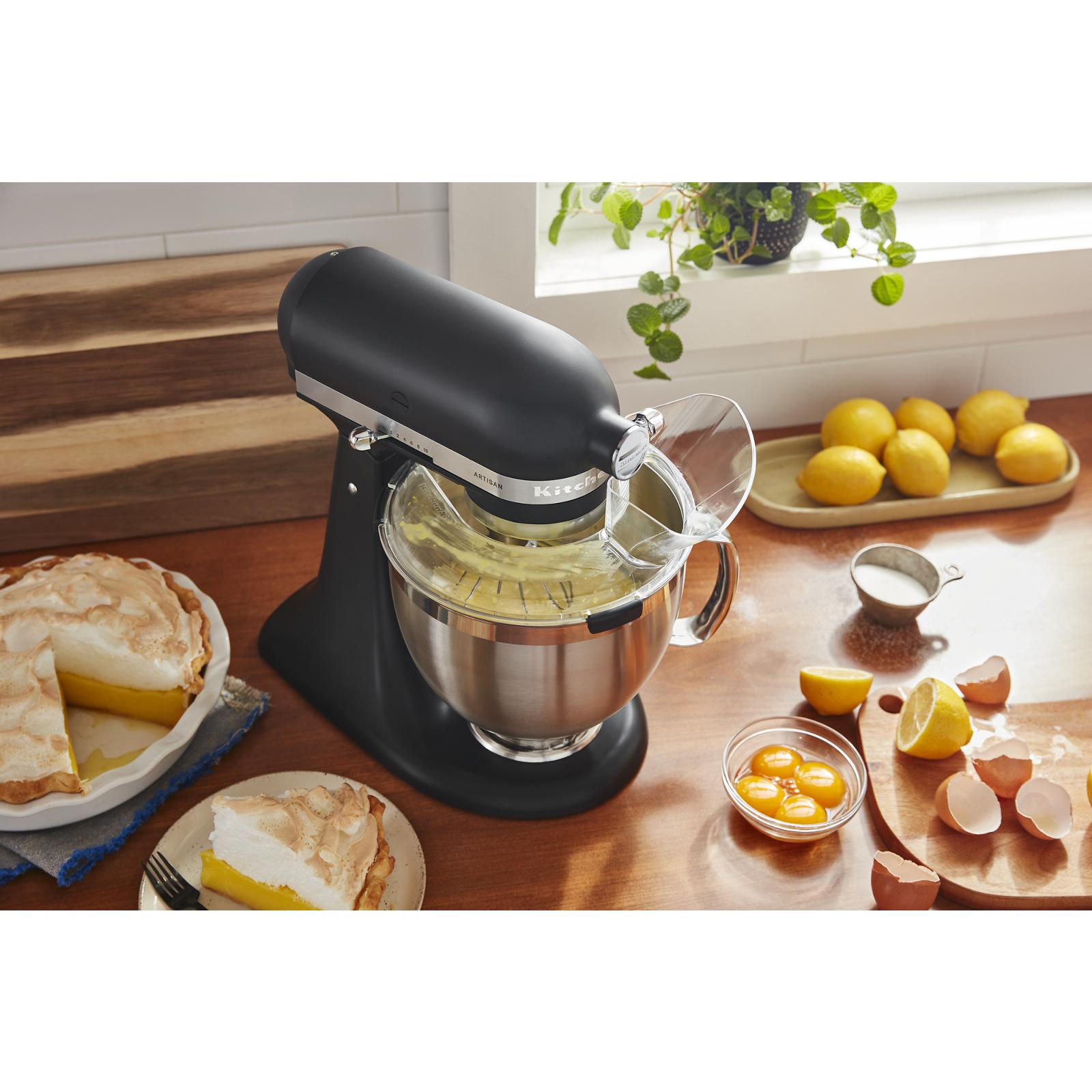 KitchenAid Black Matte Artisan® Series Tilt-Head Stand Mixer with Premium Accessory Pack - KSM195PSBM