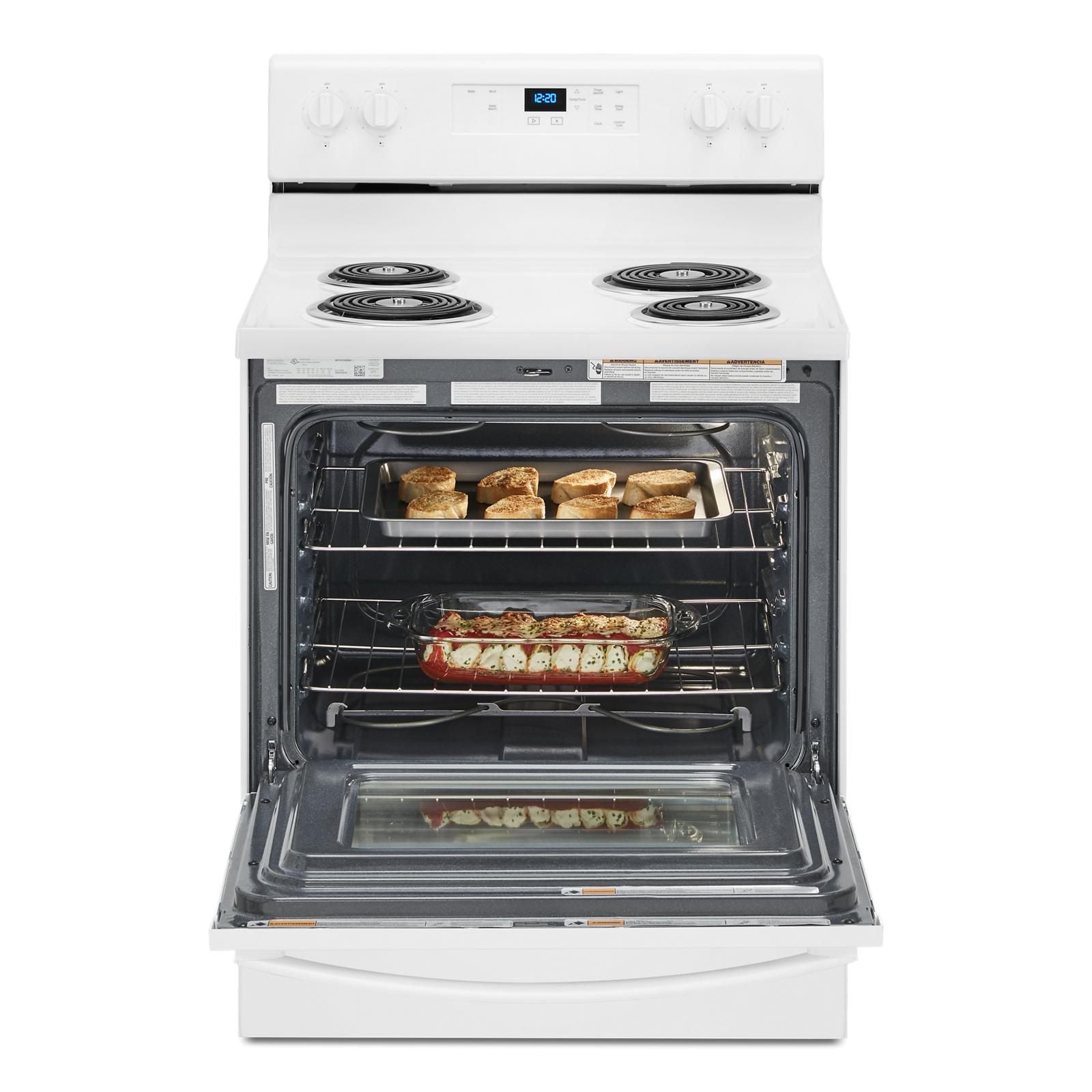 Whirlpool White Freestanding Electric Range (4.8 Cu. Ft.) - YWFC150M0JW