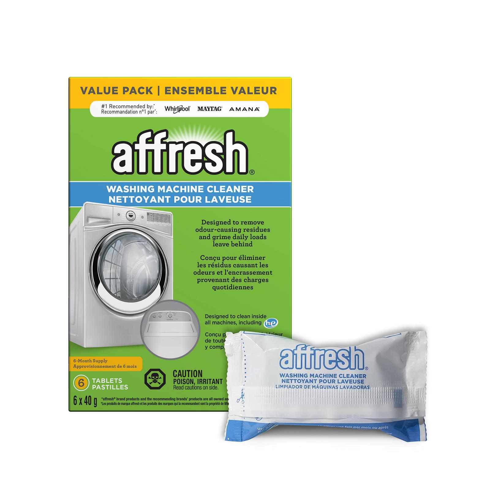 Affresh Washig Machine Cleaner Tablets (6 Count) - W10501250B