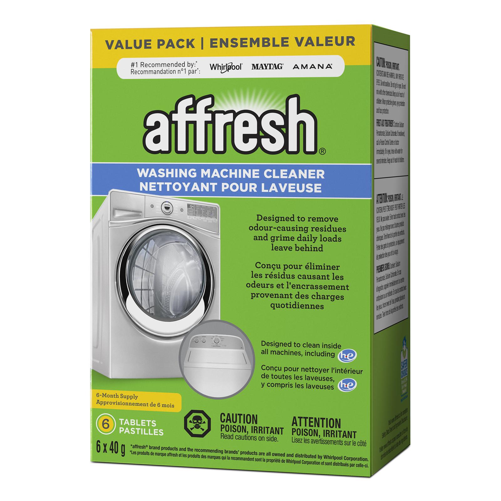 Affresh Washig Machine Cleaner Tablets (6 Count) - W10501250B