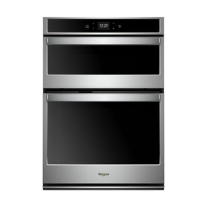 Whirlpool Stainless Steel Smart Electric Wall Oven (4.3 Cu.Ft.) w/Microwave (1.4 Cu.Ft.) - WOC54EC7HS