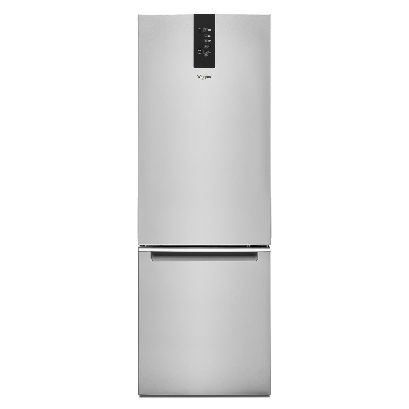 Whirlpool 24.5" 12.7 Cu. Ft. Fingerprint Resistant Stainless Steel Bottom-Freezer Refrigerator - WRB543CMJZ