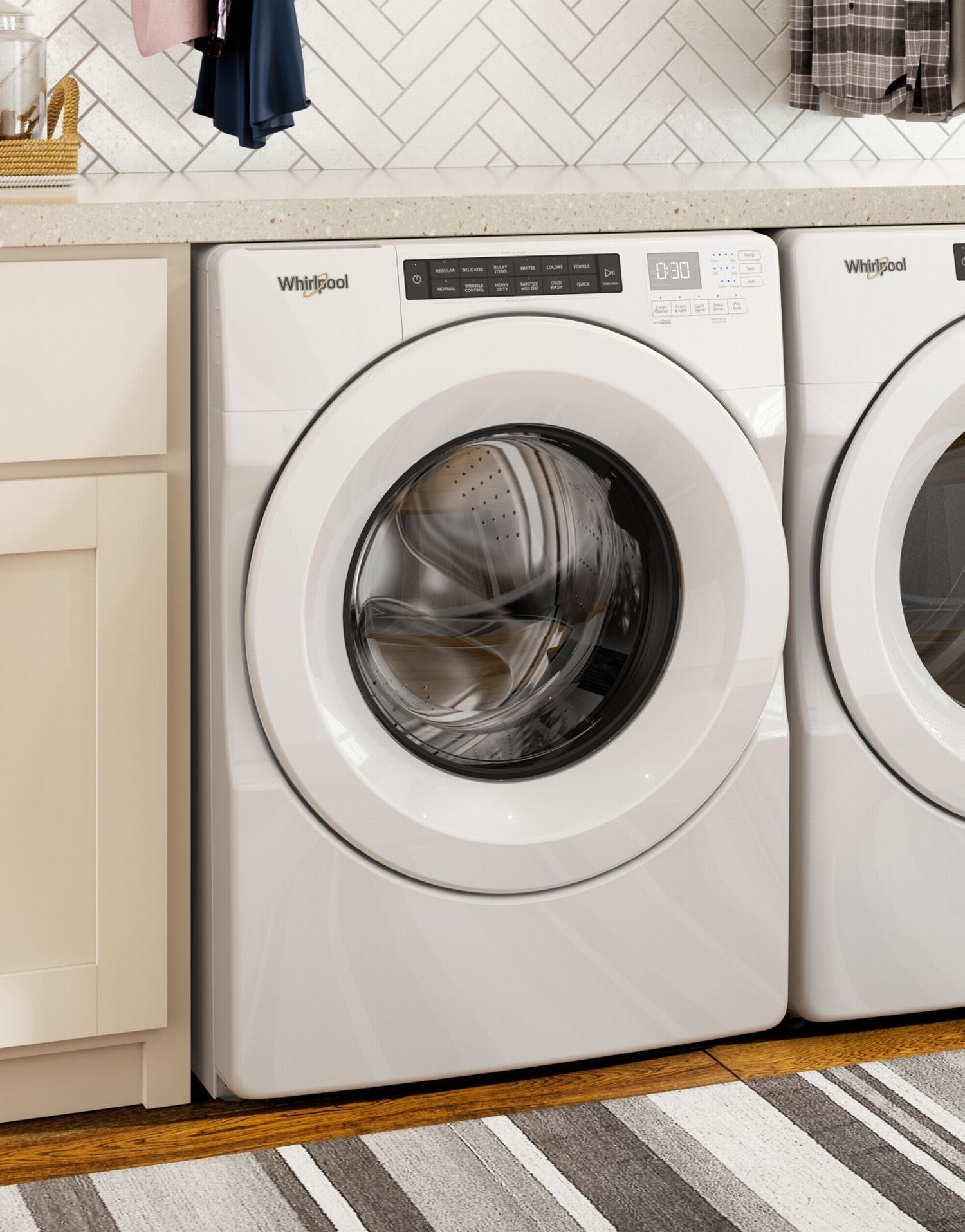 Whirlpool White Front Load Washer (5 Cu. Ft.) - WFW560CHW