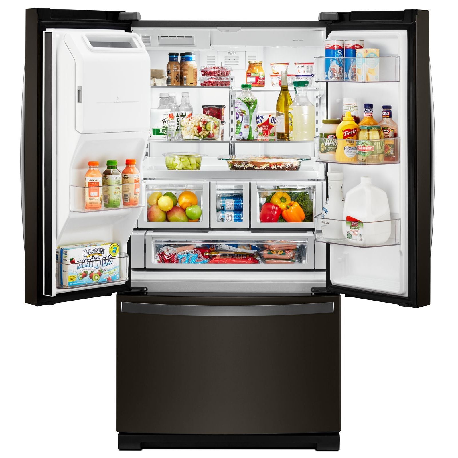 Whirlpool Black Stainless French Door Refrigerator (27 Cu. Ft.) - WRF757SDHV