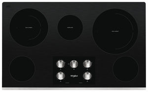 Whirlpool Stainless Steel 36" Electric Cooktop - WCE77US6HS