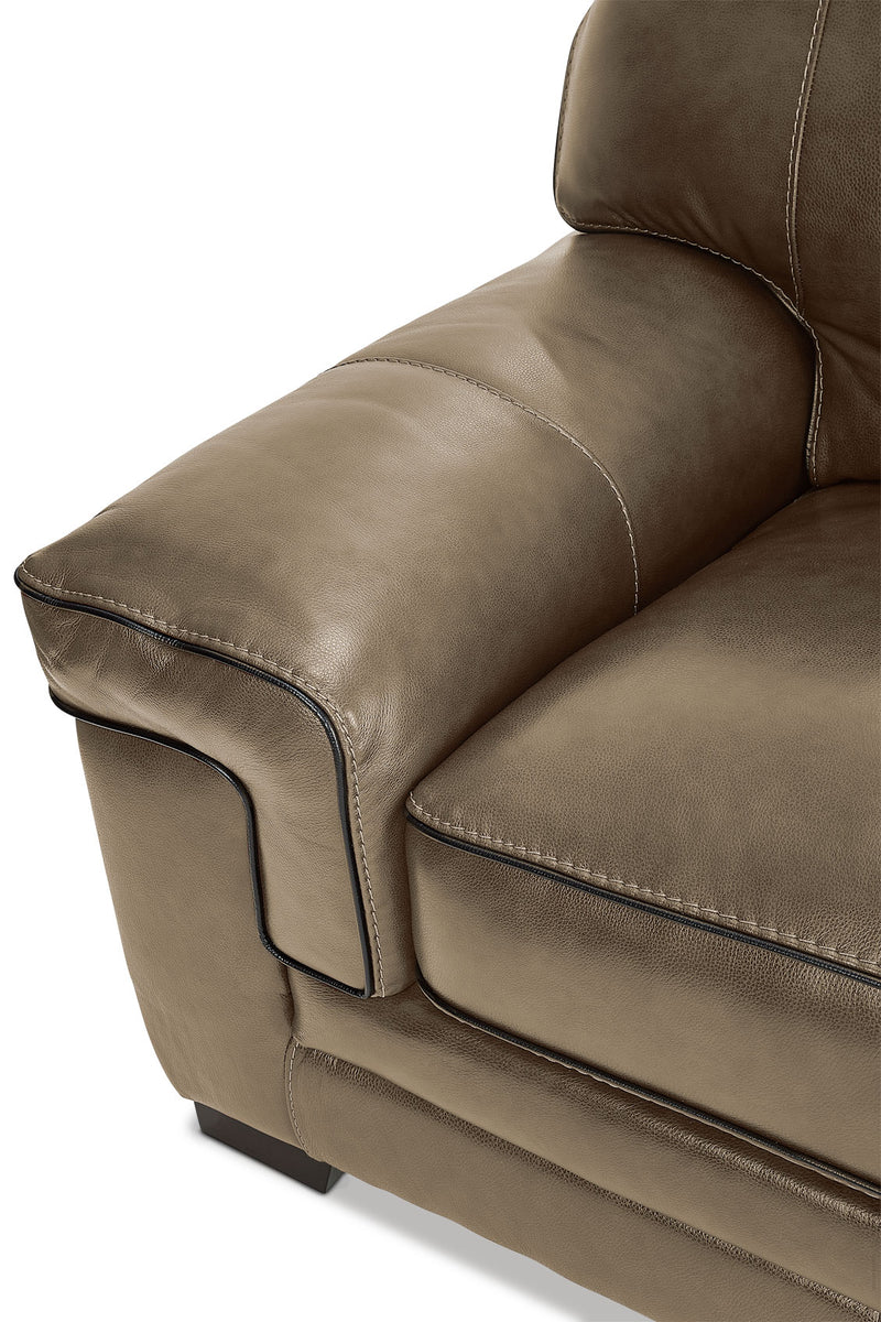 Stampede Leather Sofa Buff Leon's