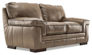 Stampede Leather Loveseat - Buff