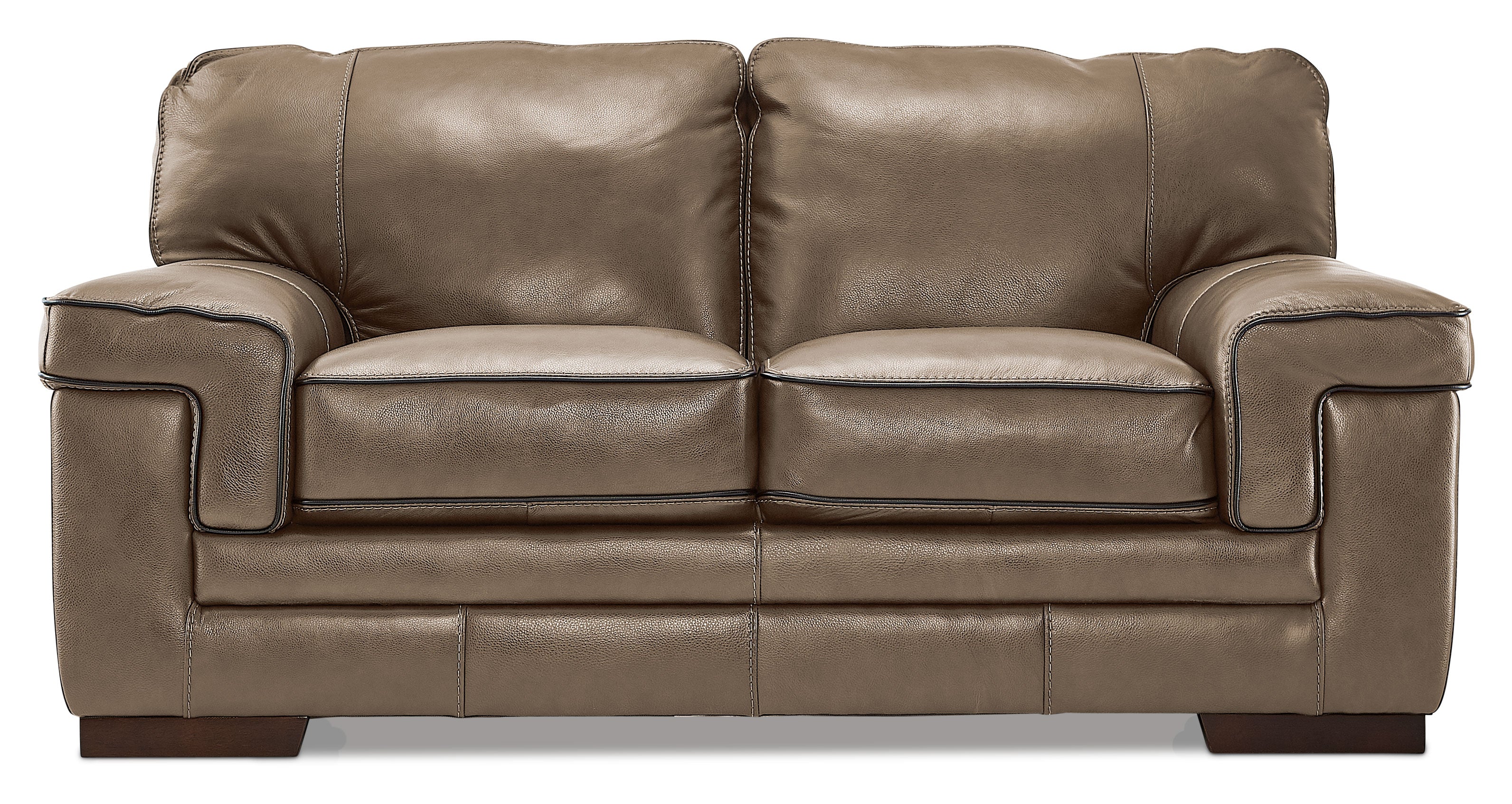Stampede Leather Loveseat - Buff