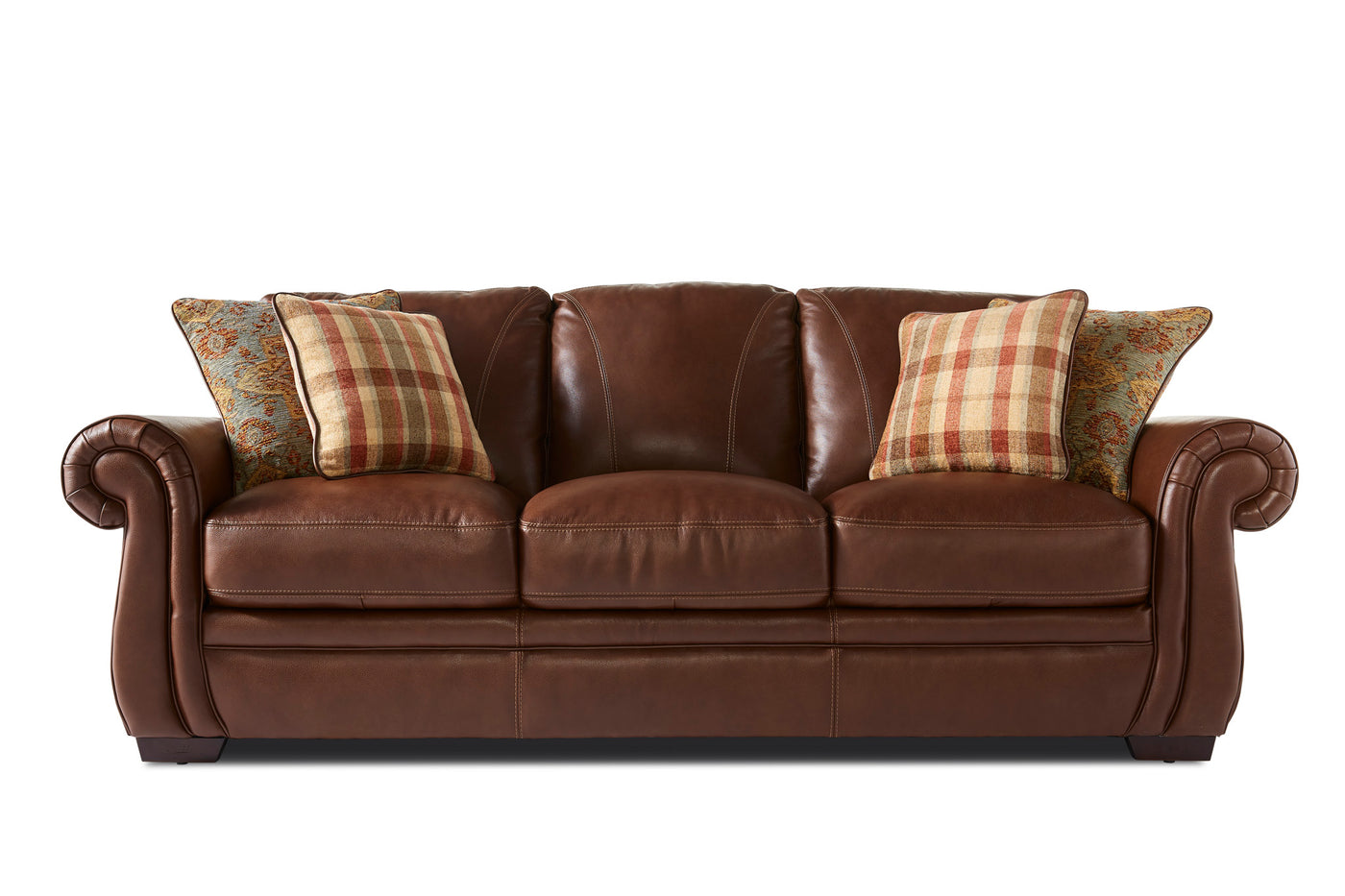 Laird Sofa - Brown Cherry