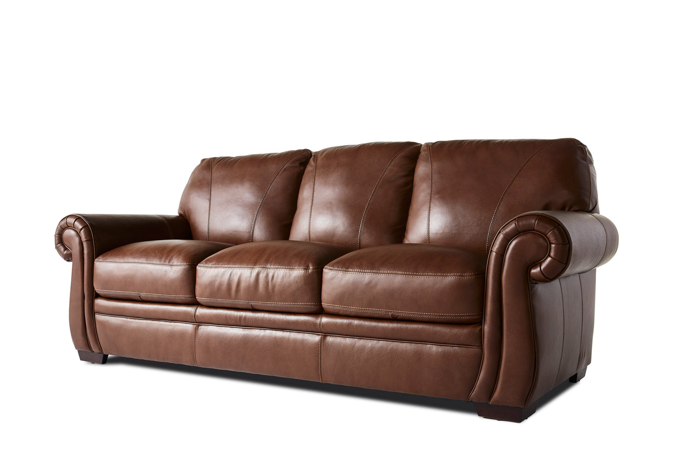 Laird Sofa - Brown Cherry