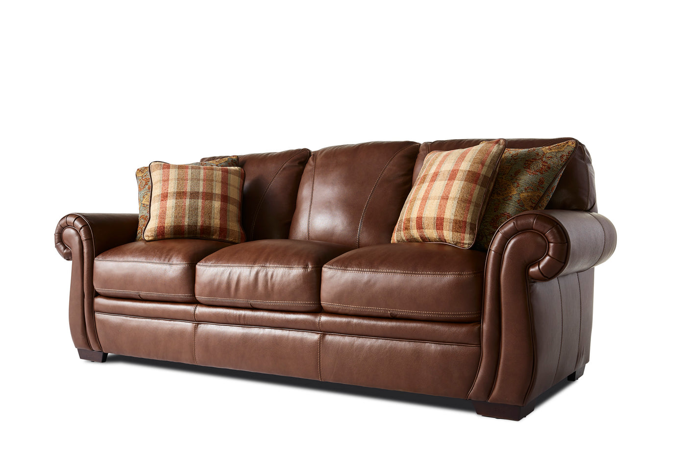 Laird Sofa - Brown Cherry