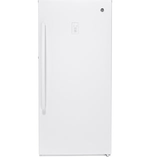 GE White Frost Free Upright Freezer (14.1 Cu. Ft.) - FUF14SMRWW
