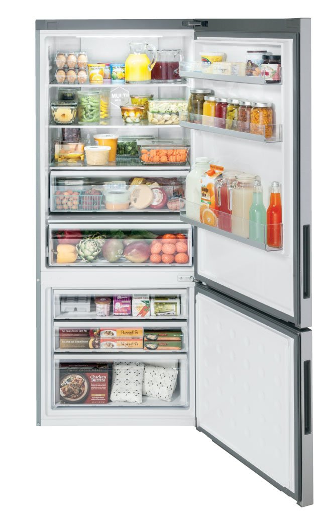 Haier 27.75" 15 Cu. Ft. Stainless Steel Bottom-Freezer Refrigerator - HRB15N3BGS