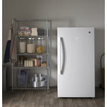GE White Frost-Free Upright Freezer (17.3 Cu. Ft.) - FUF17SMRWW